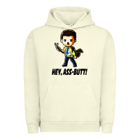 Pigment Pistachio hey, ass butt Urban Hoodie - artisFamous