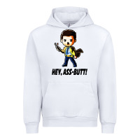 White hey, ass butt Urban Hoodie - artisFamous
