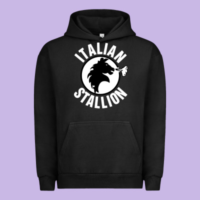 Italian Stallion Urban Hoodie Designed By Artisfamous