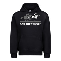 Black horse racing Urban Hoodie - artisFamous
