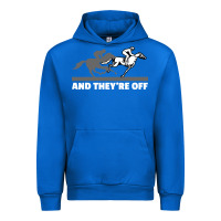 Cobalt horse racing Urban Hoodie - artisFamous