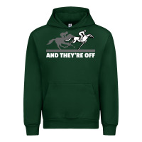 Forest Green horse racing Urban Hoodie - artisFamous