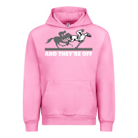 Fuchsia Pink horse racing Urban Hoodie - artisFamous