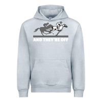Heather Grey horse racing Urban Hoodie - artisFamous