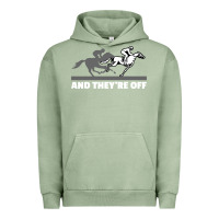 Pigment Oil Green horse racing Urban Hoodie - artisFamous