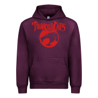 Mauve Wine Thunders Cats Urban Hoodie - artisFamous