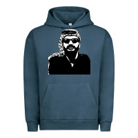 Pigment Midnight Navy yasser arafat Urban Hoodie - artisFamous