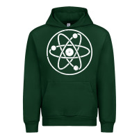 Forest Green Atomic Atom Symbol Urban Hoodie - artisFamous
