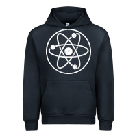 Navy Atomic Atom Symbol Urban Hoodie - artisFamous