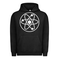 Pigment Black Atomic Atom Symbol Urban Hoodie - artisFamous