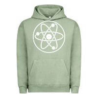 Pigment Oil Green Atomic Atom Symbol Urban Hoodie - artisFamous