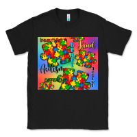 Black autism puzzle piece Classic Tee - CowGirlArtShop