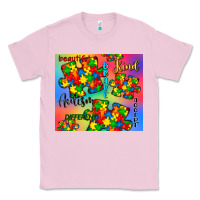 Bubblegum Pink autism puzzle piece Classic Tee - CowGirlArtShop