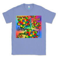 Colony Blue autism puzzle piece Classic Tee - CowGirlArtShop