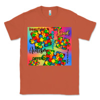 Copper autism puzzle piece Classic Tee - CowGirlArtShop