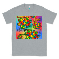 Heather Grey autism puzzle piece Classic Tee - CowGirlArtShop