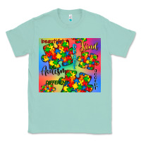 Seafoam autism puzzle piece Classic Tee - CowGirlArtShop