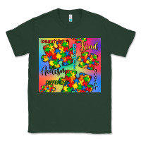 Sports Green autism puzzle piece Classic Tee - CowGirlArtShop