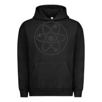 Pigment Black Atomic Atom Symbol Urban Hoodie - artisFamous