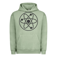 Pigment Oil Green Atomic Atom Symbol Urban Hoodie - artisFamous