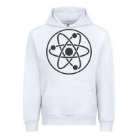 White Atomic Atom Symbol Urban Hoodie - artisFamous