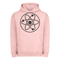 Pigment Salmon Atomic Atom Symbol Urban Hoodie - artisFamous