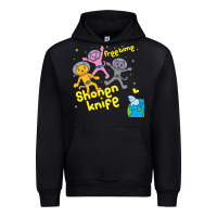 Black Shonen Knife Free Time Urban Hoodie - artisFamous