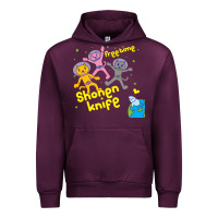 Mauve Wine Shonen Knife Free Time Urban Hoodie - artisFamous