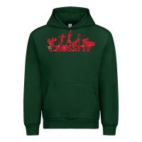 Forest Green crossfit gym Urban Hoodie - artisFamous