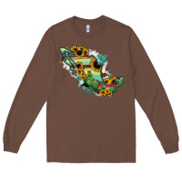 Chestnut Mexico Map Long Sleeve Tee - RanaPortraitStore