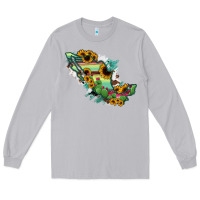 Moon Dust Mexico Map Long Sleeve Tee - RanaPortraitStore