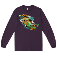 Plum Mexico Map Long Sleeve Tee - RanaPortraitStore