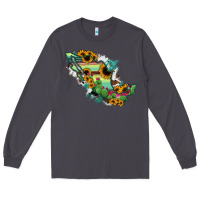 Smoke Mexico Map Long Sleeve Tee - RanaPortraitStore