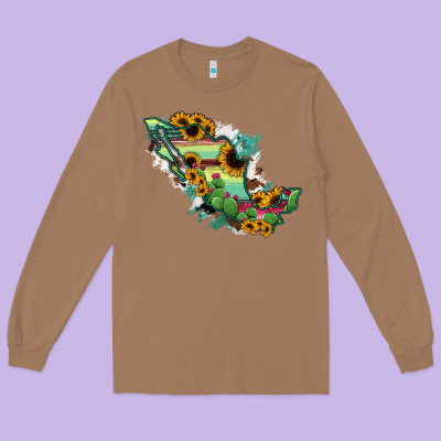 Mexico Map Long Sleeve Tee Designed By Ranaportraitstore
