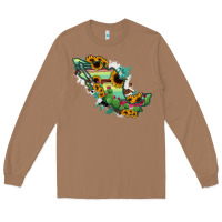 Toasted Coconut Mexico Map Long Sleeve Tee - RanaPortraitStore