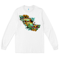 White Mexico Map Long Sleeve Tee - RanaPortraitStore
