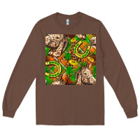 Chestnut St. Patrick's Day Horse With Horseshoes Seamless Long Sleeve Tee - FaDigitalArtStudio