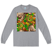 Heather Grey St. Patrick's Day Horse With Horseshoes Seamless Long Sleeve Tee - FaDigitalArtStudio
