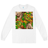 White St. Patrick's Day Horse With Horseshoes Seamless Long Sleeve Tee - FaDigitalArtStudio