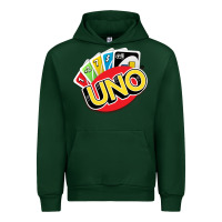 Forest Green uno funny game Urban Hoodie - artisFamous