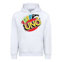 White uno funny game Urban Hoodie - artisFamous