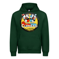 Forest Green Cuphead Urban Hoodie - artisFamous