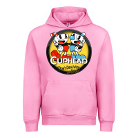 Fuchsia Pink Cuphead Urban Hoodie - artisFamous