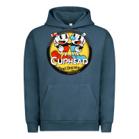 Pigment Midnight Navy Cuphead Urban Hoodie - artisFamous