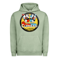 Pigment Oil Green Cuphead Urban Hoodie - artisFamous