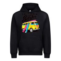 Black california super surf Urban Hoodie - artisFamous