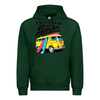 Forest Green california super surf Urban Hoodie - artisFamous