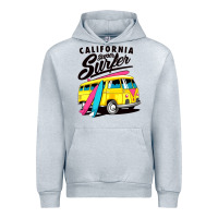Heather Grey california super surf Urban Hoodie - artisFamous