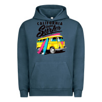 Pigment Midnight Navy california super surf Urban Hoodie - artisFamous