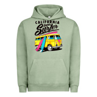 Pigment Oil Green california super surf Urban Hoodie - artisFamous